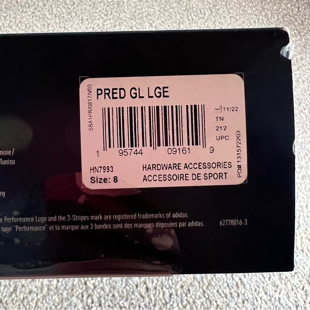Adidas PRED GL LGE Goalkeeper Gloves Mens size 8 HN7993 Pink/White/Black New - Picture 6 of 6